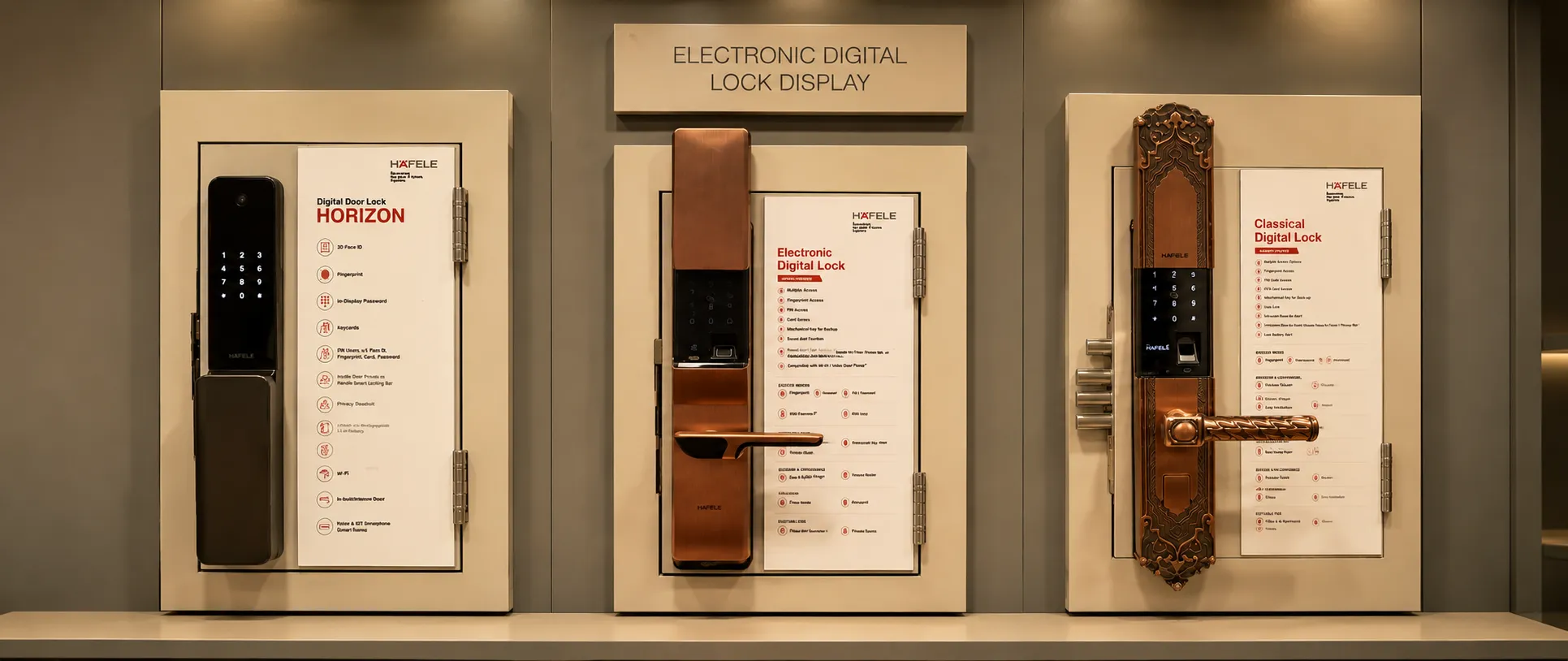 Digital safe with electronic lock at Gala Hardware Bangalore